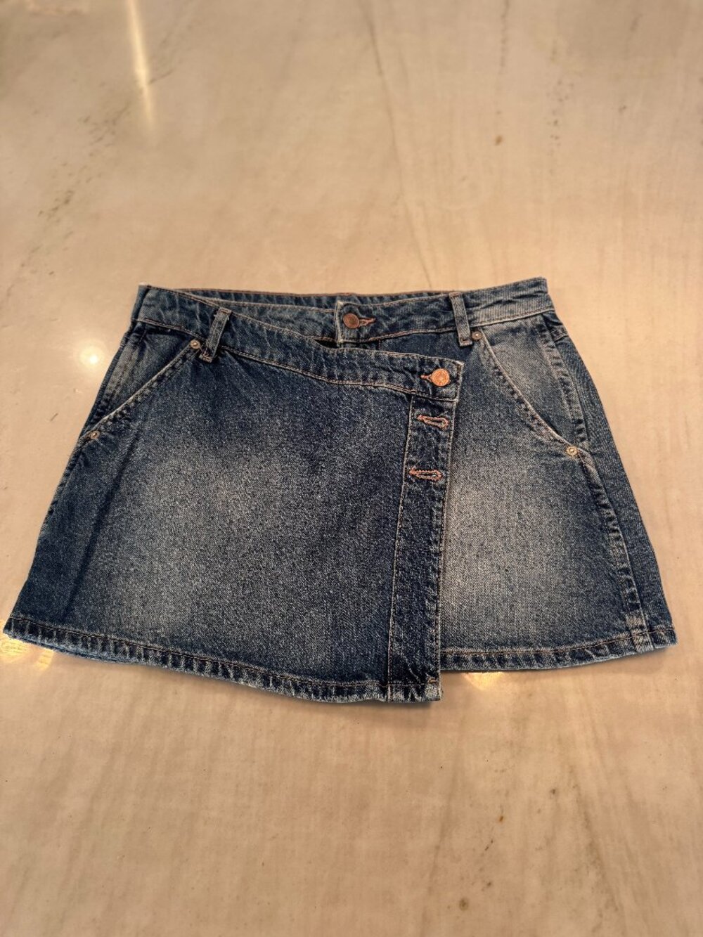 Free People We The Free Wynne Denim Skirt